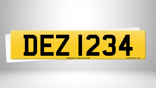 Registration DEZ 1234